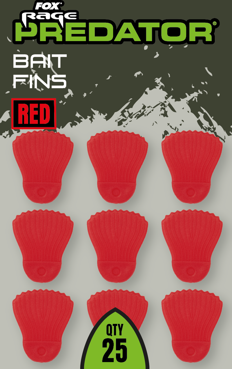 Bait Fins red 25pcs-1