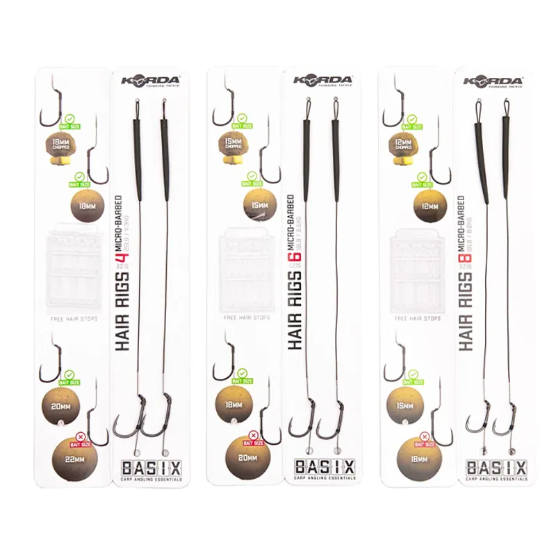 Basix Hair Rigs Wide Gape-6