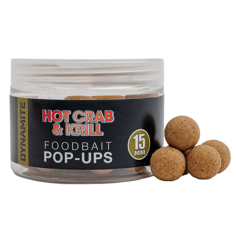 Hot Crab and Krill Foodbait Pop-Ups 15mm