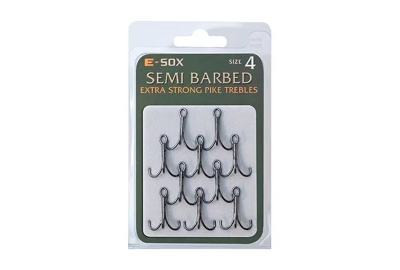 Esox Treble Hook Barbed-2