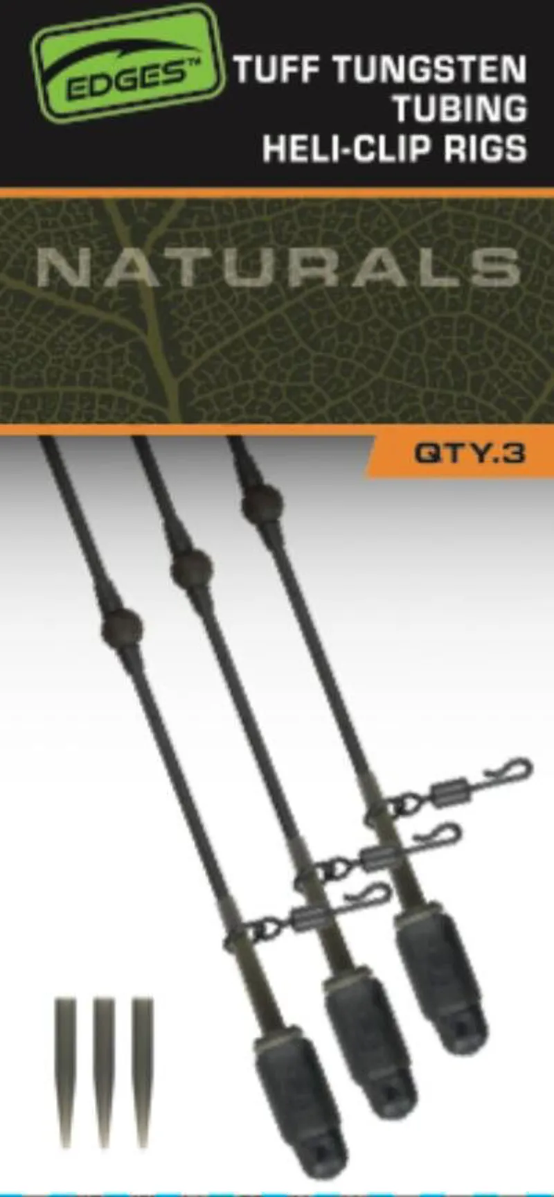 Edges Tuff Tungsten Tubing Heli-Clip Rigs 3pcs-1