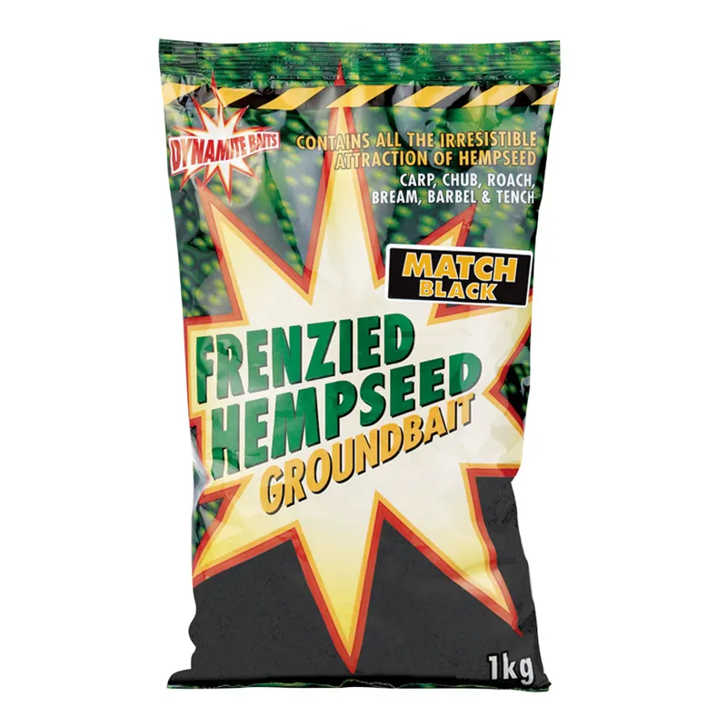 Frenzied Hempseed Match Black Groundbait 900g