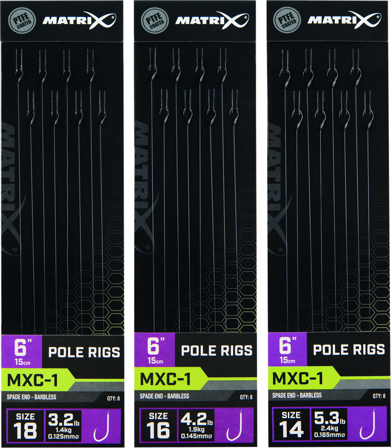 MXC-1 Barbless 6 Standard Pole Rig