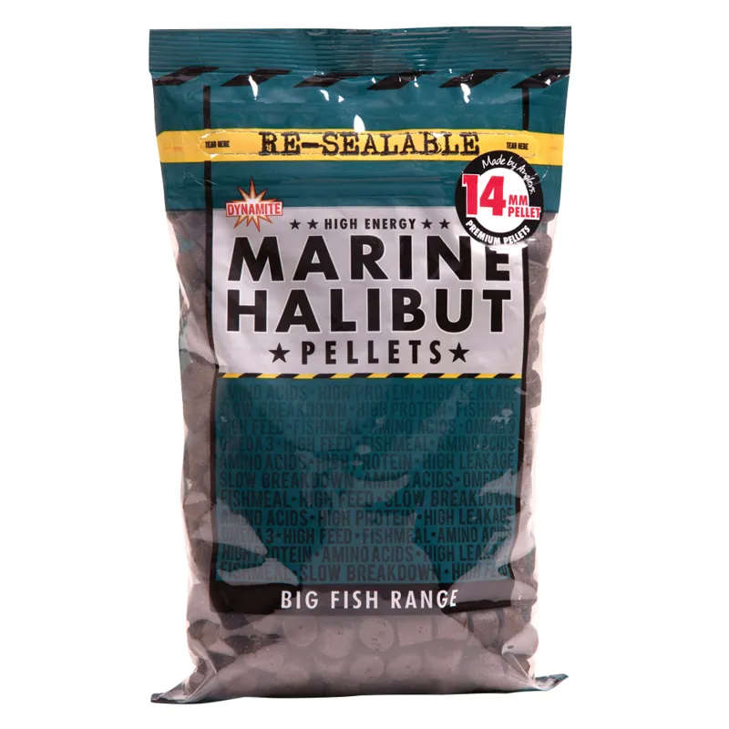 Marine Halibut Pellets Pre-Drilled
