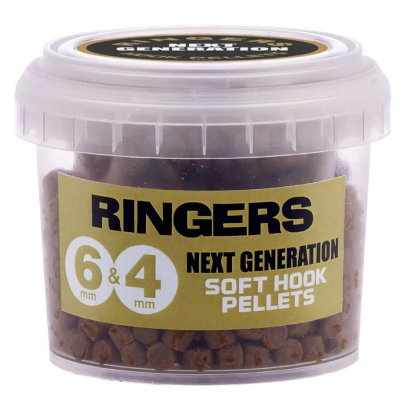 Ringers Next Generation Soft Hook Pellets 6mm and 4mm