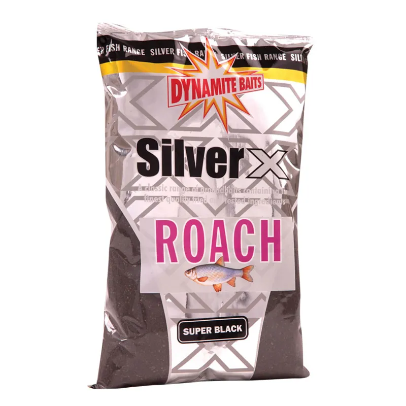 Silver X Roach Super Black Groundbait 900g