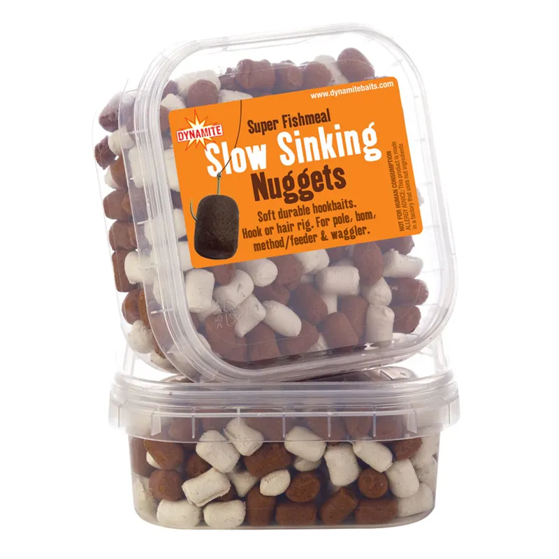 Super Fishmeal Slow Sinking Nuggets White and Brown 8mm