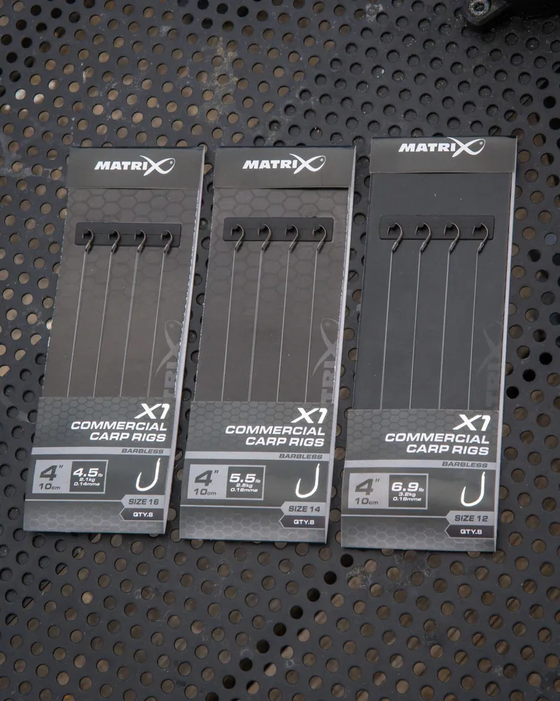 Matrix X1 Commercial Carp 10cm Rigs-1