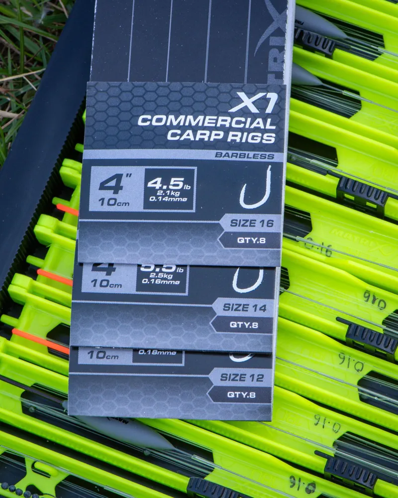 Matrix X1 Commercial Carp 10cm Rigs-4