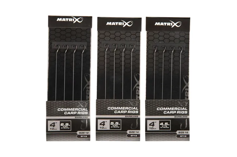 Matrix X1 Commercial Carp 10cm Rigs