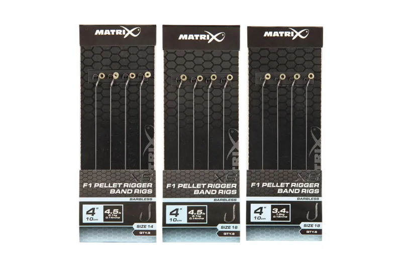 Matrix X5 F1 Pellet Rigger 10cm Band Rigs