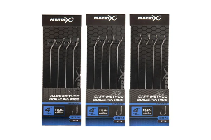 Matrix X7 Carp Method 10cm Boilie Pin Rigs