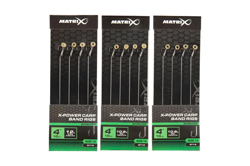 Matrix X8 X-Power Carp 10cm Band Rigs