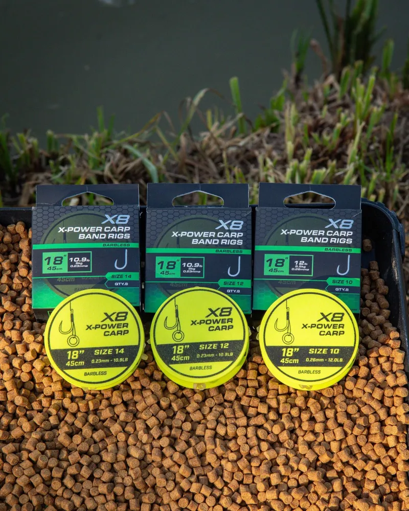 Matrix X8 X-Power Carp 45cm Band Rigs-1