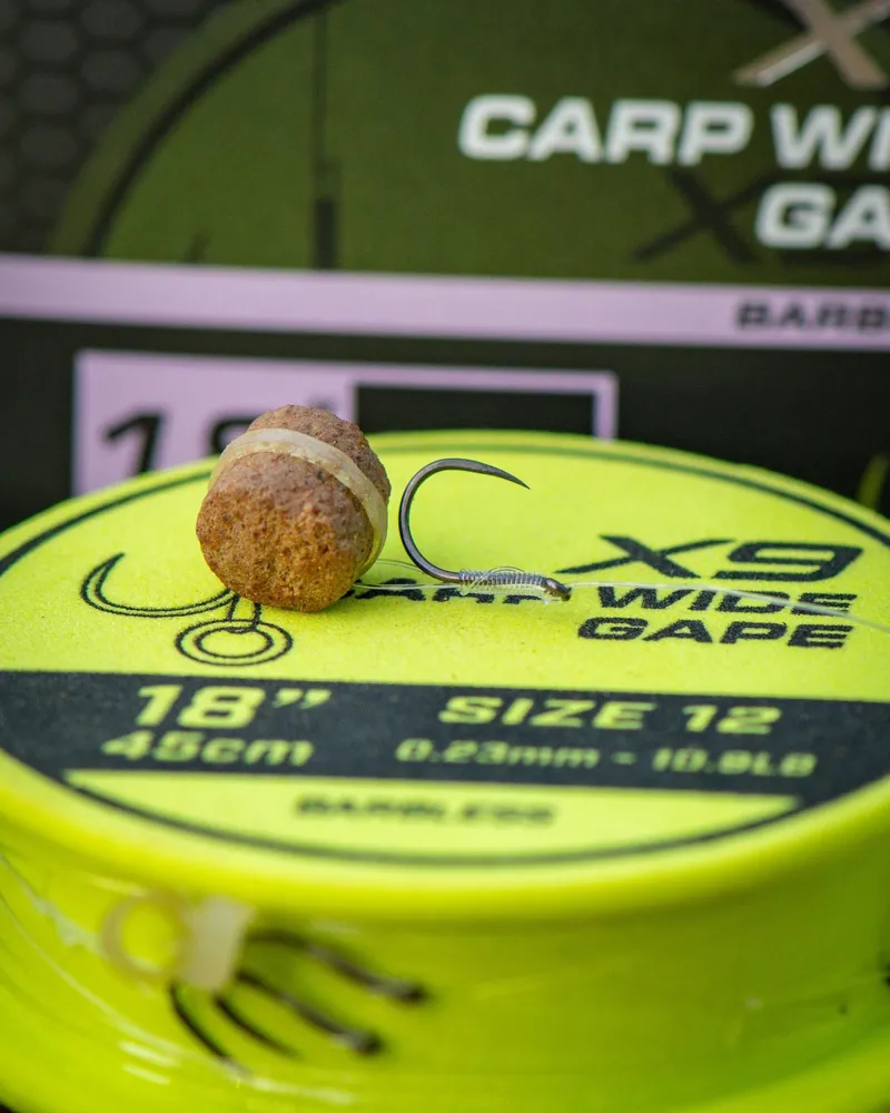Matrix X9 Carp Wide Gape 45cm Band Rigs-2