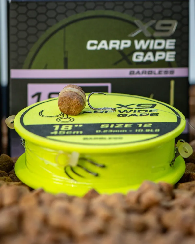 Matrix X9 Carp Wide Gape 45cm Band Rigs-3