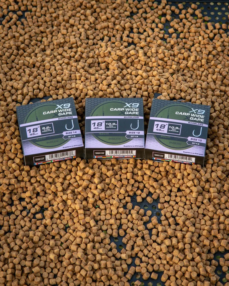 Matrix X9 Carp Wide Gape 45cm Band Rigs-4
